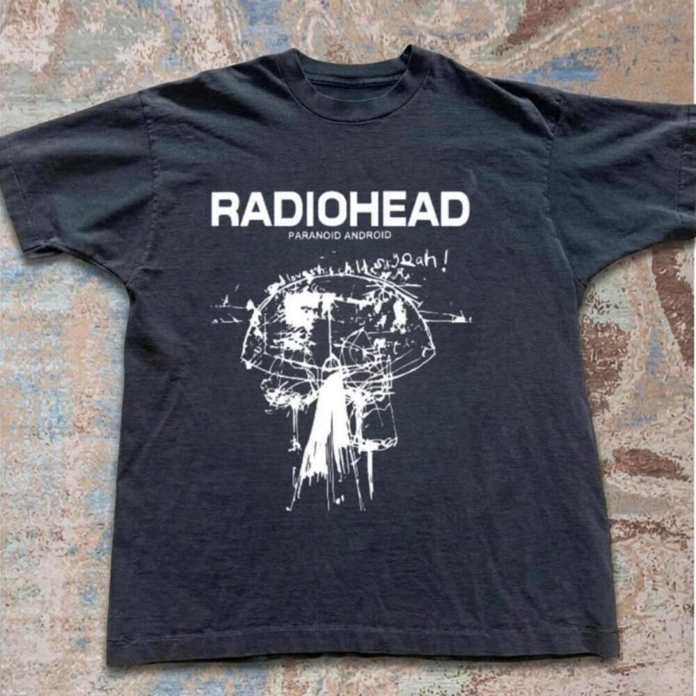 Radiohead Black Cotton T-Shirt 1
